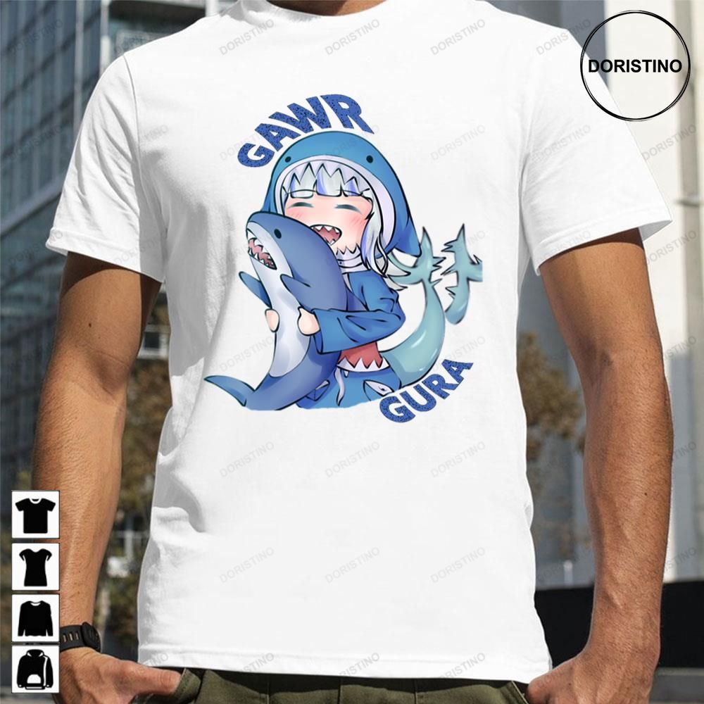 Gawr Gura Hug Shark Hololive Limited Edition T-shirts